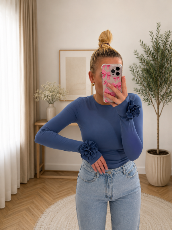 Bluzka Gold Lady z różą