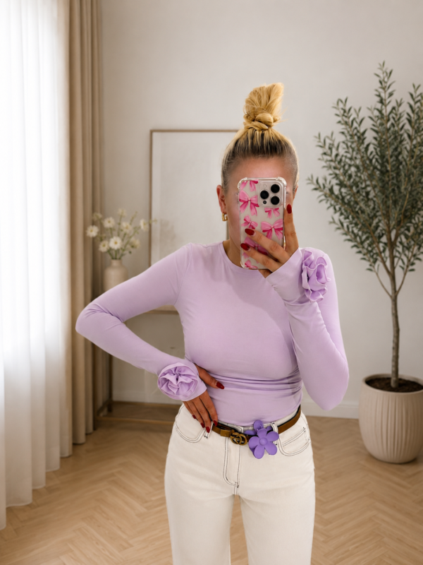 Bluzka Gold Lady z różą