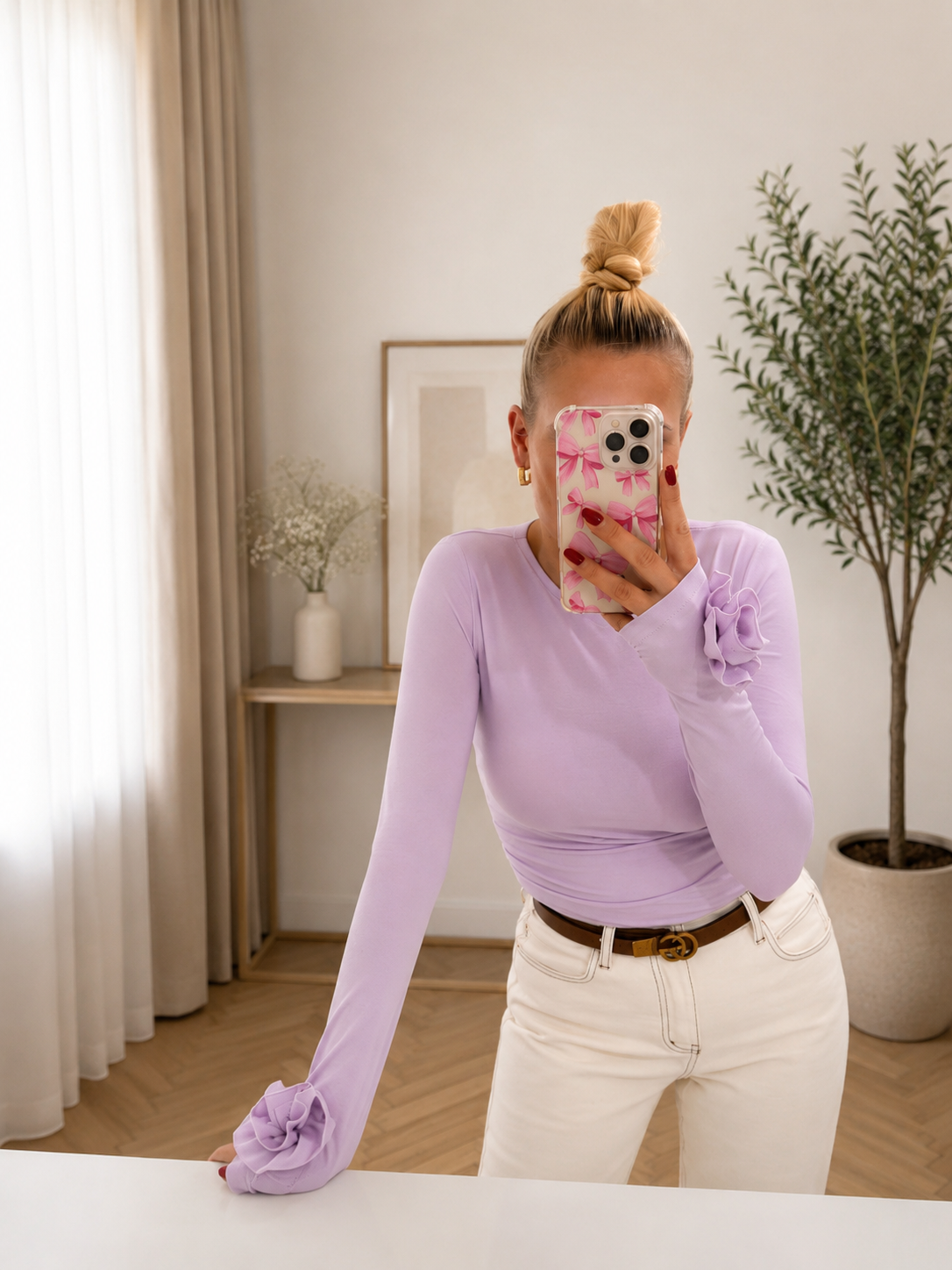 Bluzka Gold Lady z różą
