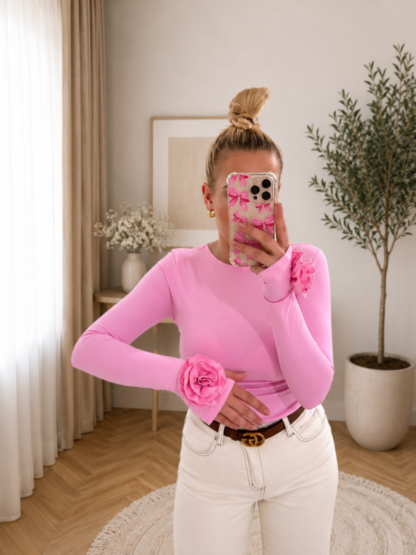 Bluzka Gold Lady z różą