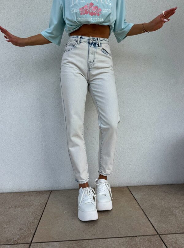 Spodnie By Me Mom Fit Premium jeansowe